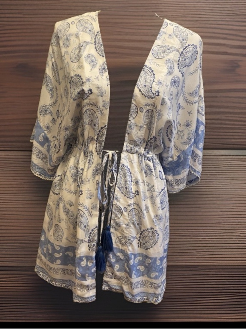 Beach Cover Up Shirt Women’s Size Small Paisley Print  By Surf Gypsy NEW